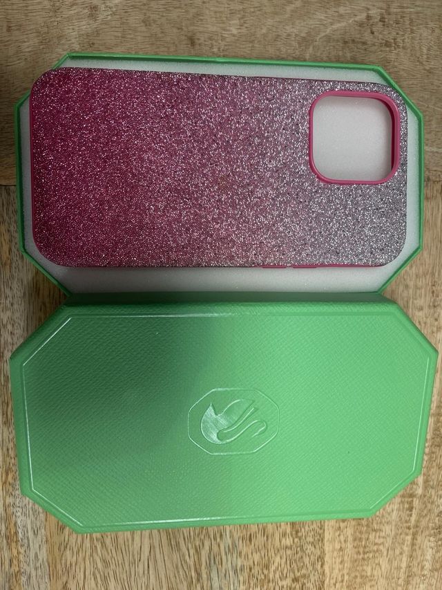 Funda Swarovski Rosa y Plateada