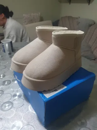 Botas Warrior Mujer Beige