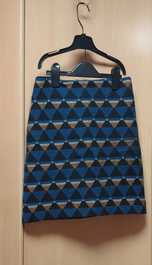 Falda estampada geométrica de tubo