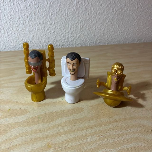 Lote 3 Figuras Skibidi Toilet Raras