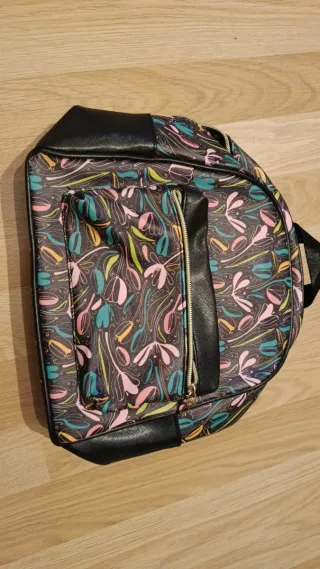 Mochila bolso estampado floral