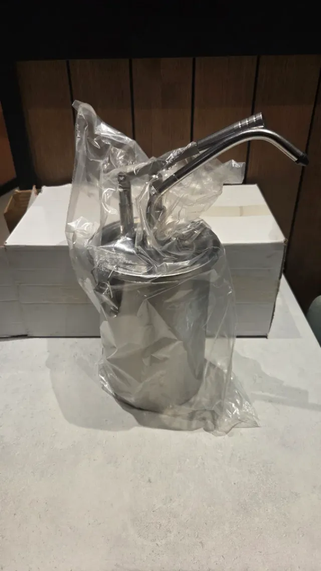 Dosificador de salsas de acero inoxidable