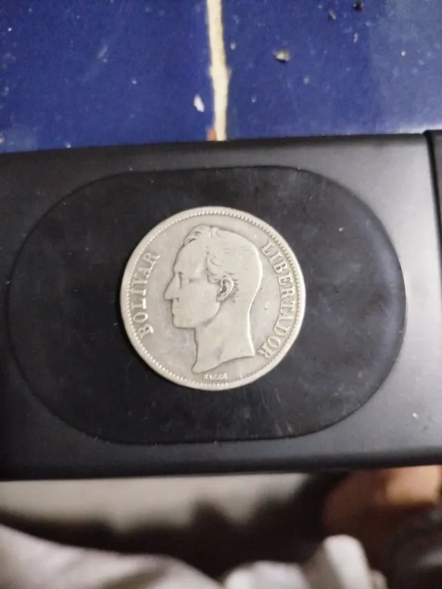 Moneda Plata Bolívar Libertador