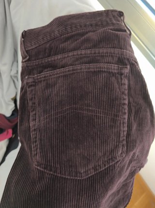 2 Pantalones Pana Armani Hombre Camel y Marrón