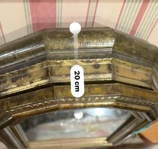 Armario llavero Vintage Dorado con Espejo