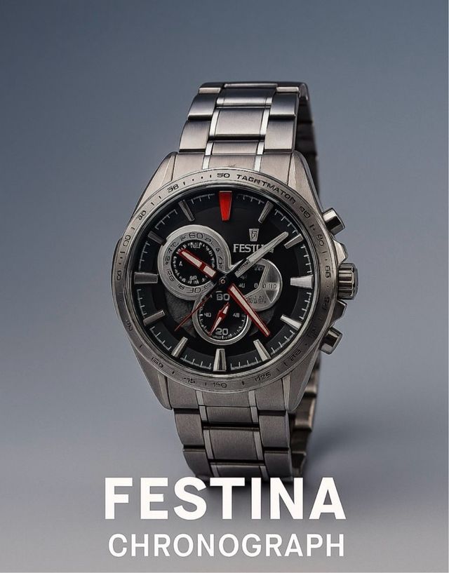 Reloj FESTINA de ACERO, excelente usado (sin caja)