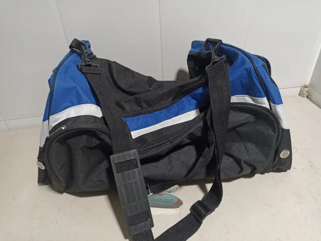 Bolso de deporte Benzi negro, azul y blanco
