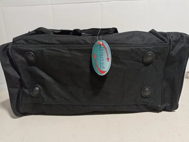 Bolso de deporte Benzi negro, azul y blanco