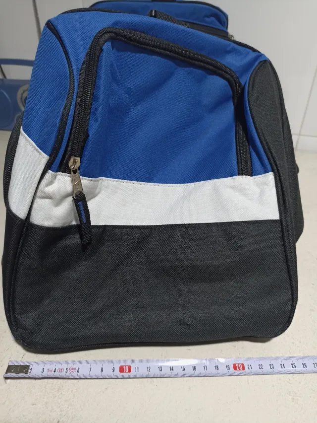 Bolso de deporte Benzi negro, azul y blanco