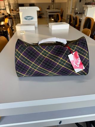 Borsa Braccialini donna viola e gialla