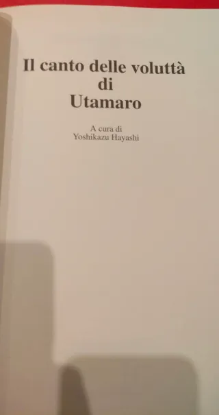 Il canto delle Voluttà di Utamaro