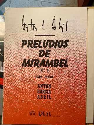 Partitura Preludios de Mirambel N.1