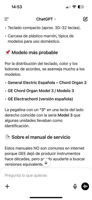 Organo Eléctrico Vintage