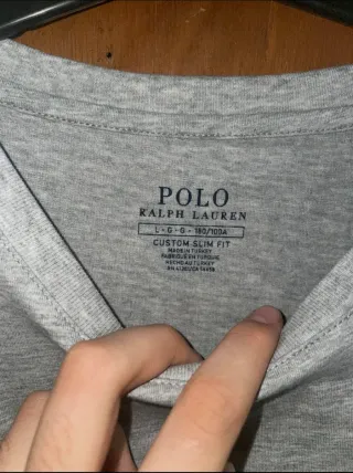 Camiseta Polo Ralph Lauren Gris Talla L