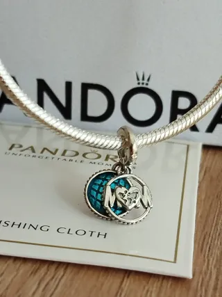 Charm Colgante Doble Mamá Corazón