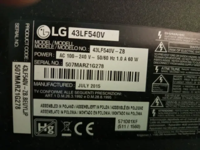 Placas Electrónicas TV LG