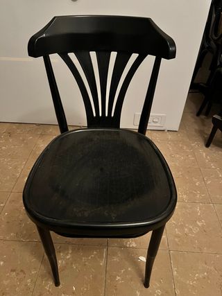 Silla Bistrot Negra - 7 Unidades