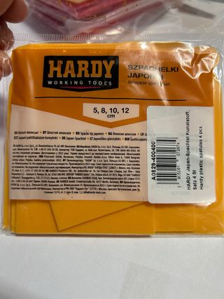 4 packs HARDY Set 4 Espátulas Plástico Japonés