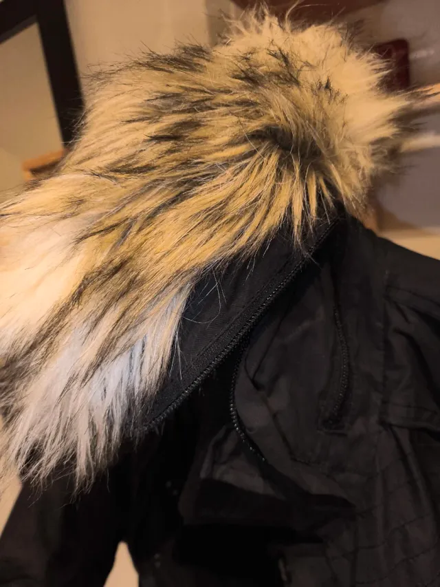 Chaqueta Khujo invierno gris oscuro/negro