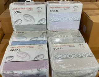 Juego sábanas coralina