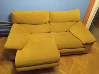 Sofá de 2 plazas con funda geométrica