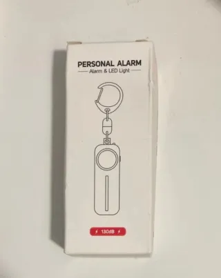 Alarma Personal Llavero 130dB + Luz LED NEGRO