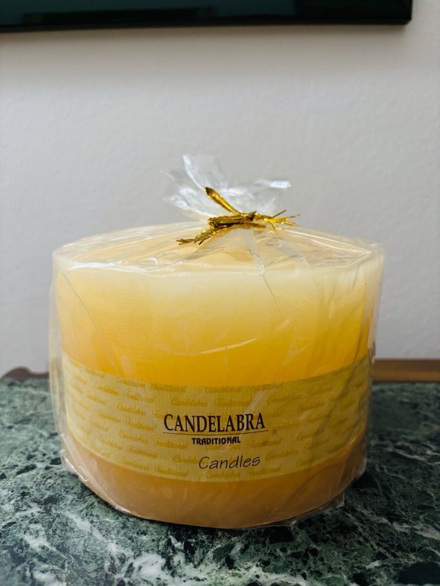 Candela Candelabra Gialla