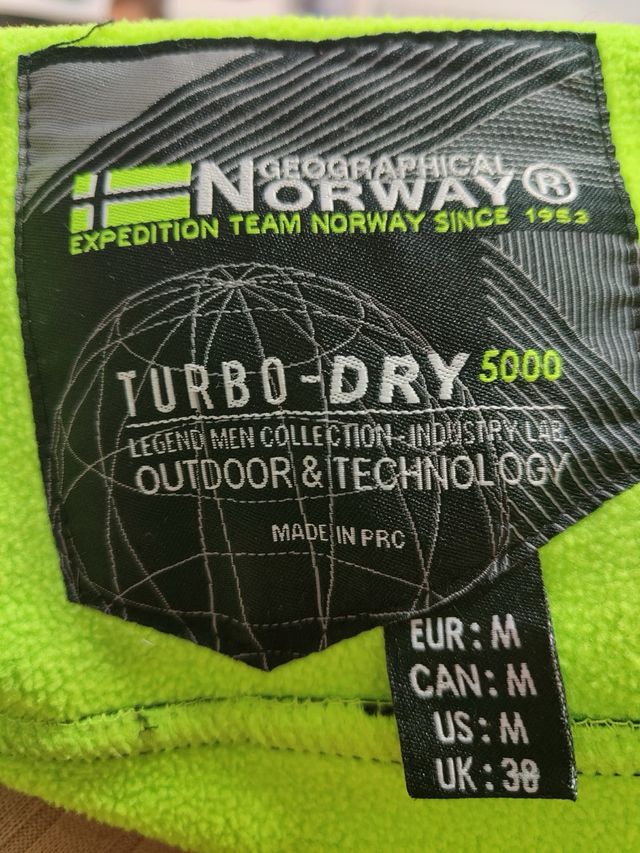 Chaqueta Geographical Norway Hombre Negra