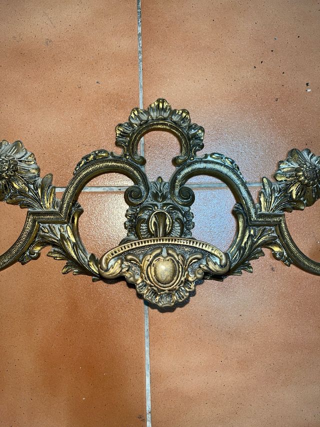 Perchero de Bronce Estilo Antiguo