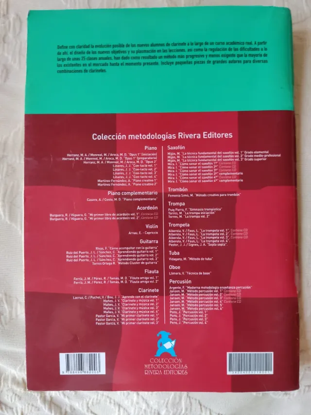 Aprende con el clarinete - Método Rivera Editores