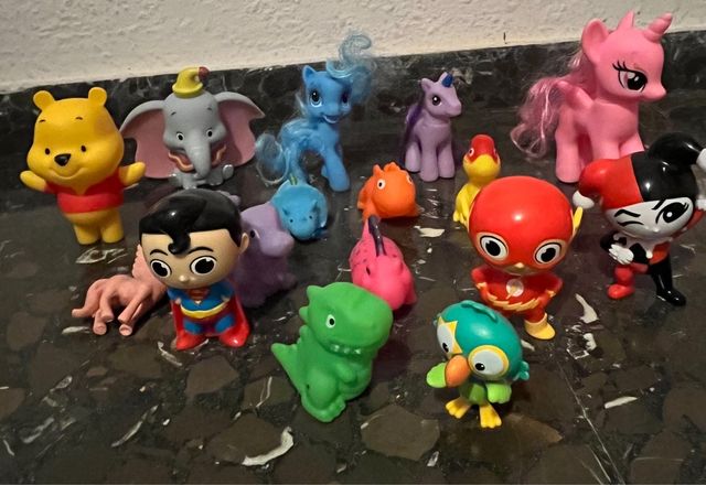 Lote Juguetes Muñecos Varios Personajes