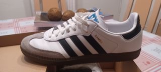 Adidas Samba OG Blancas y Negras talla 42