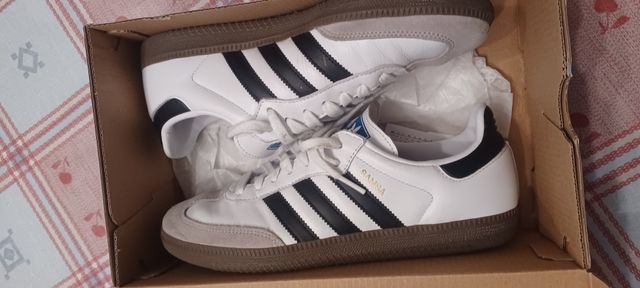 Adidas Samba OG Blancas y Negras talla 42