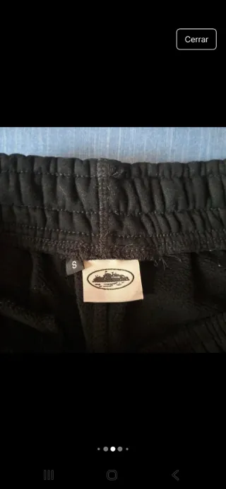 Pantalones Corteiz Negros Talla S