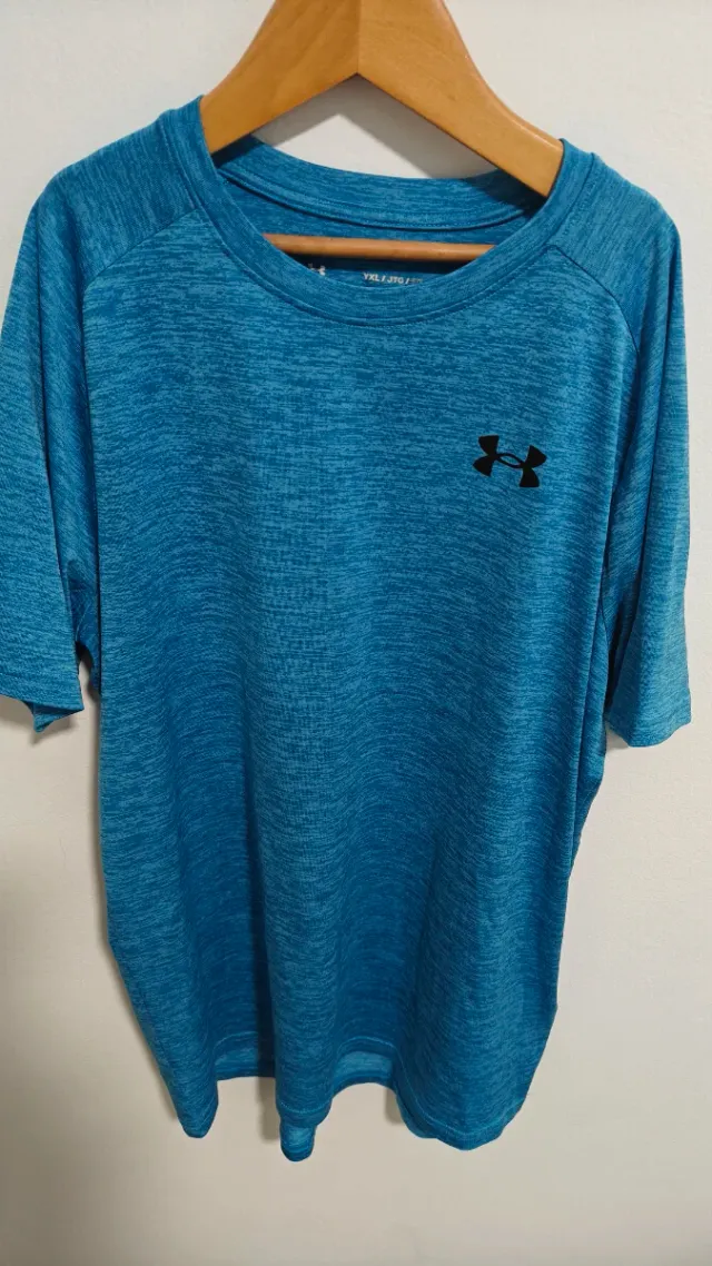 Maglietta Under Armour per bambini taglia YXL Blu/Turchese