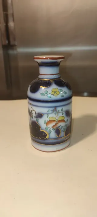 Botellita porcelana bote botella oriental
