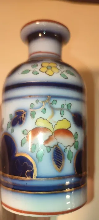 Botellita porcelana bote botella oriental