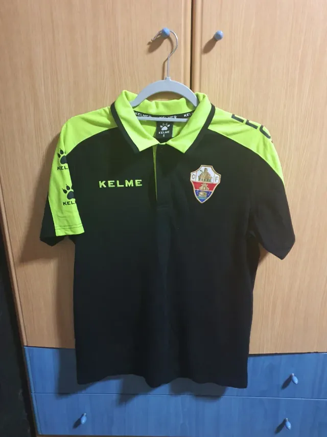 Polo paseo Elche CF Kelme negro/verde