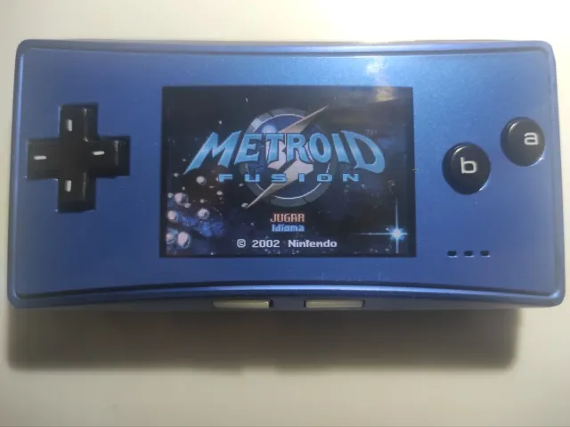 Game Boy Micro Azul + Cargador + Juegos