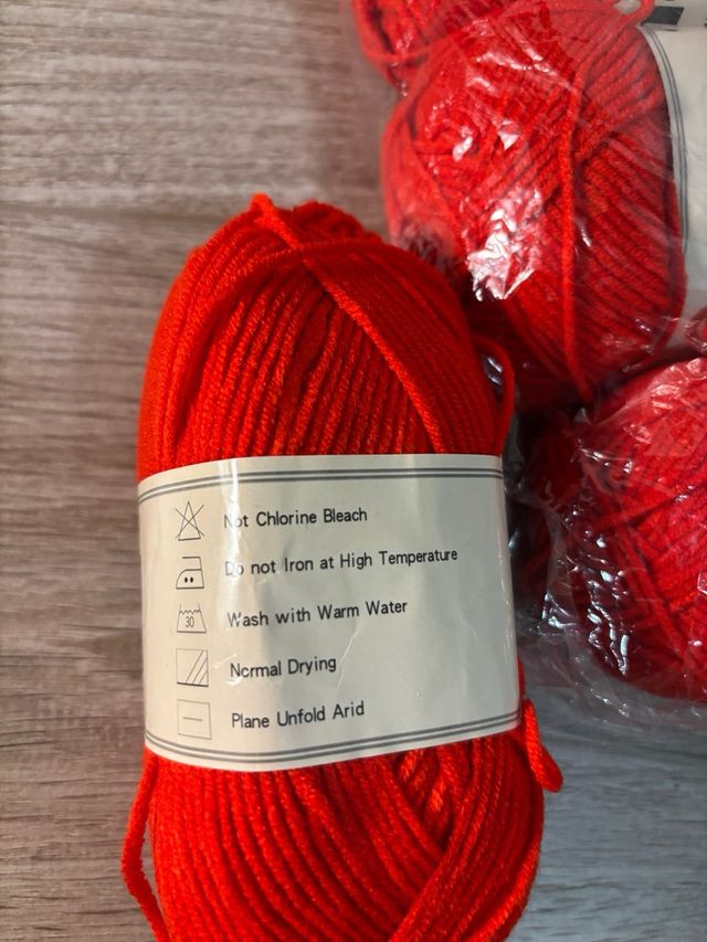 Pack 3 ovillos lana naranja Serenity