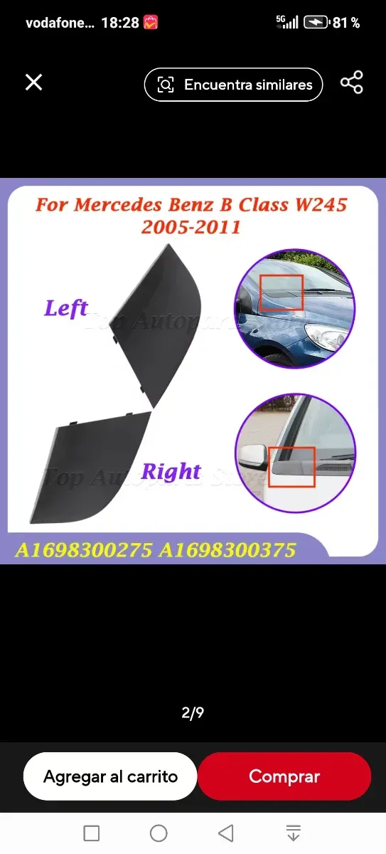 Mando Elevalunas Mercedes B200 B180