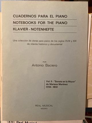 Cuadernos para el Piano - Antonio Baciero