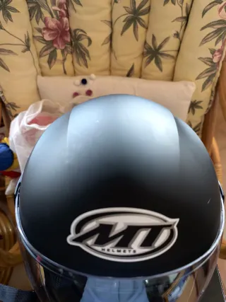 Casco Moto Abierto Negro MT