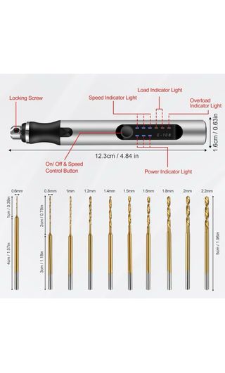 Mini Taladro Eléctrico Comius 3 Velocidades