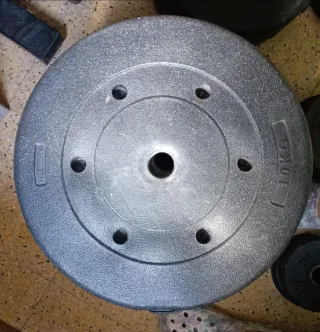 Discos de pesas de plástico para gimnasio