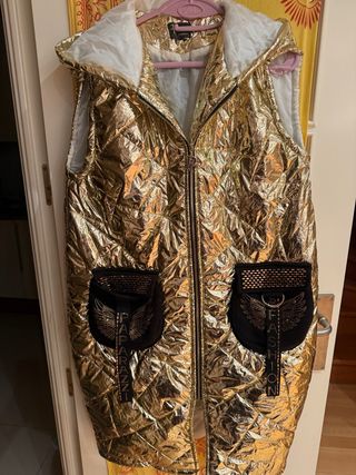 Chaleco Paparazzi Fashion Dorado Mujer