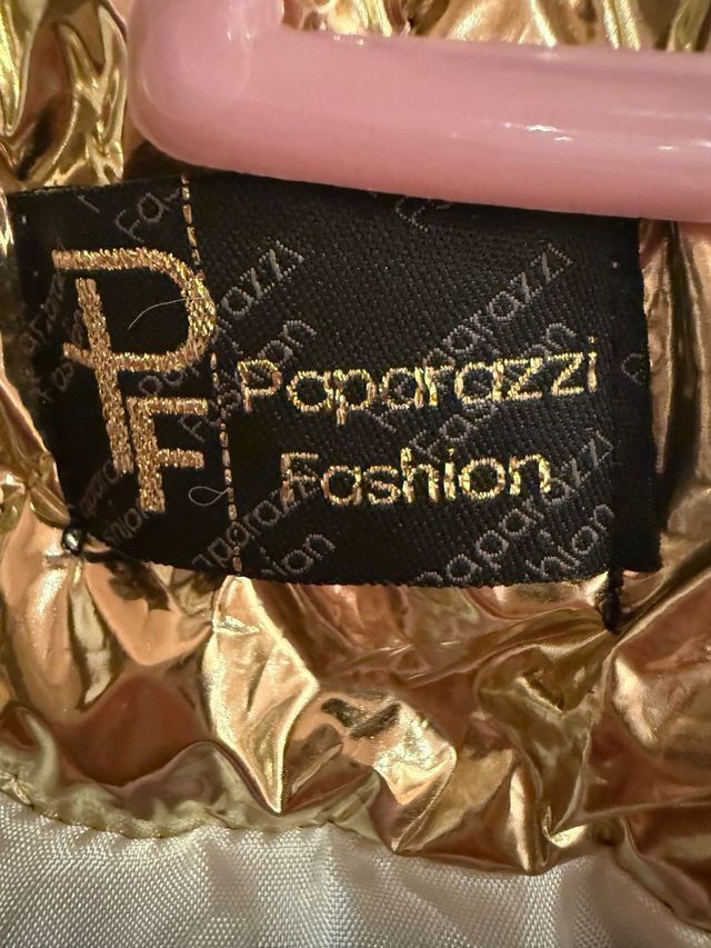 Chaleco Paparazzi Fashion Dorado Mujer