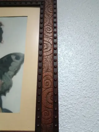 Cuadro de ángeles de madera