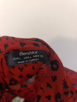 Camisa Estampada Leopardo Roja