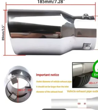 Adaptador Tubo Escape Acero Inoxidable
